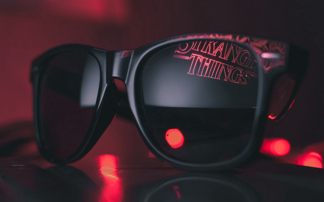 Sunglasses nirvana redlights retrofuturism poster free wallpaper - medium preview image
