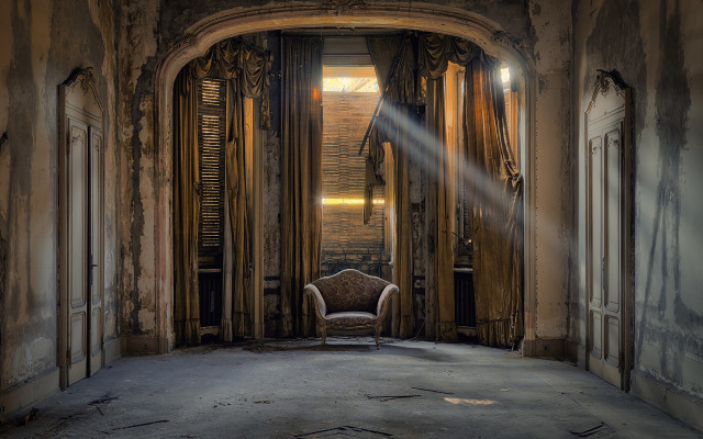 Chair room light window door free wallpaper for desktop - medium preview image