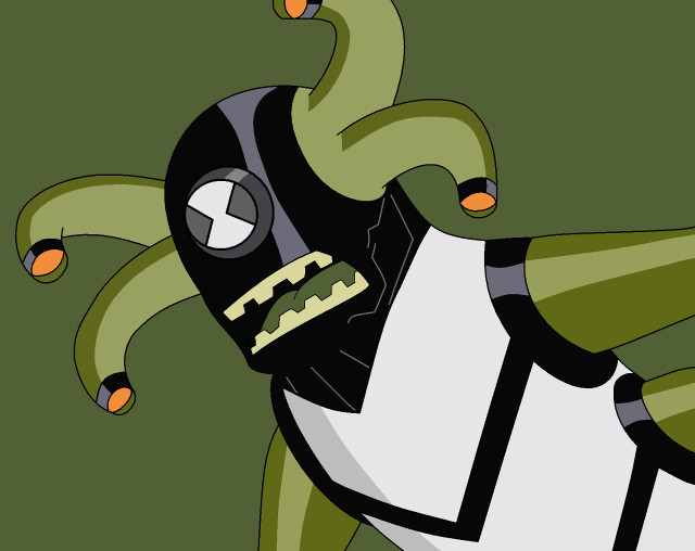 Cartoon character mask green background free wallpaper - medium preview image