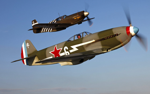 Airplanes sky propellers digital dieselpunk free wallpaper - medium preview image
