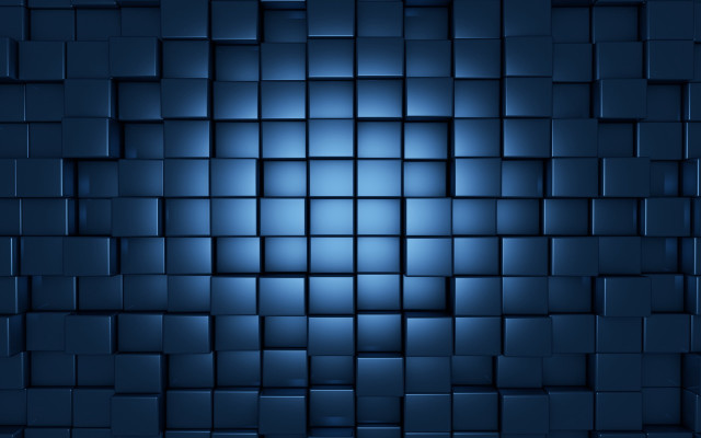 Blue squares geometric honeycomb brick free wallpaper - medium preview image