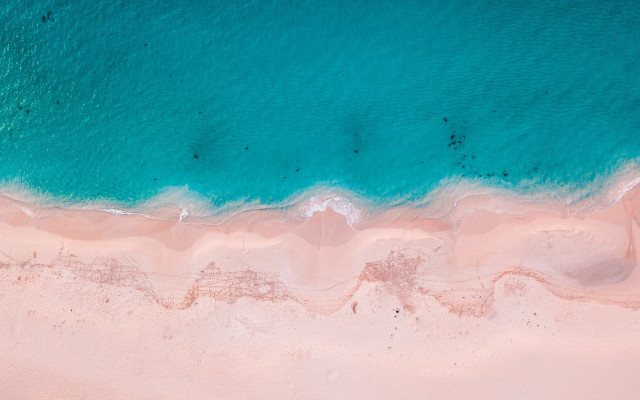 Beach blue ocean sandy shore #2 free wallpaper - medium preview image