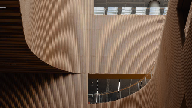 Building circular window staircase skylight free wallpaper - medium preview image