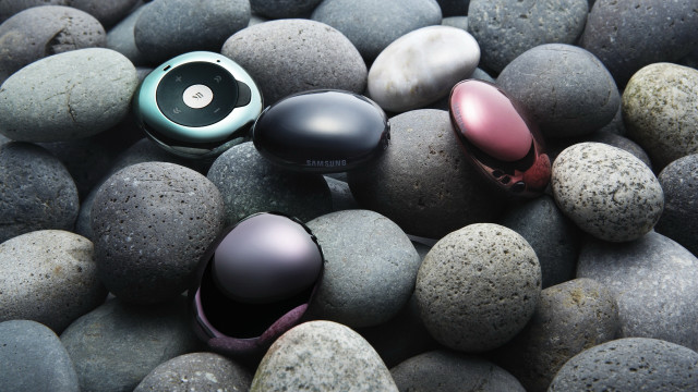 Pile rocks headphones earbuds top free wallpaper - medium preview image