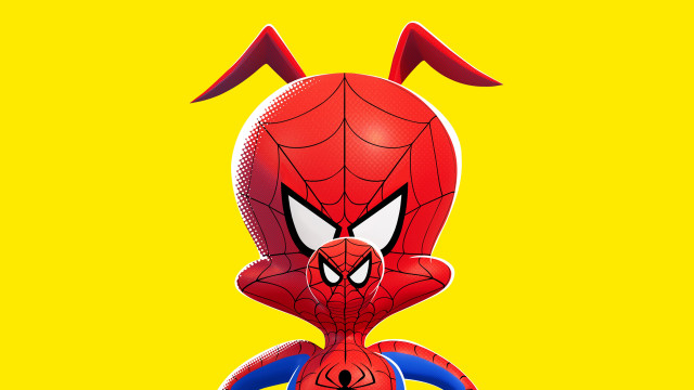 Spiderman yellow horns blue tail free wallpaper - medium preview image