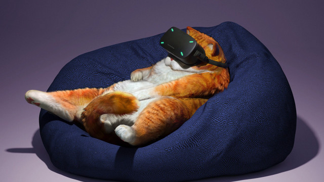 Cat remotes futuristic beanbag ultra free wallpaper - medium preview image