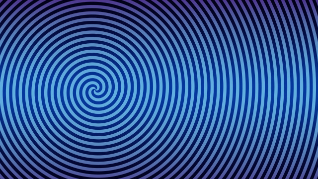 Blue purple spiral opart screenshot free wallpaper - medium preview image