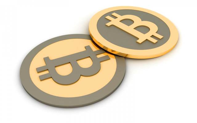 Bitcoin pile digital rendering jackolantern free wallpaper - medium preview image