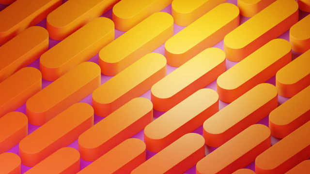 Orange purple circles lines 3d free wallpaper - medium preview image