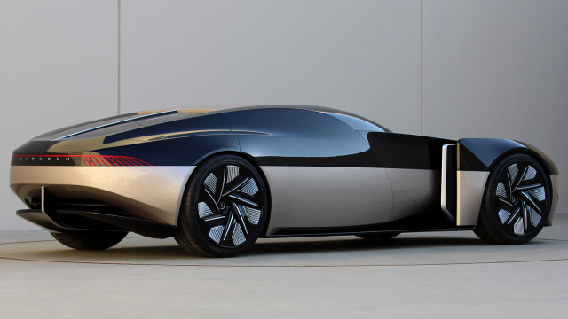 Futuristic car black silver dahlov free wallpaper - medium preview image