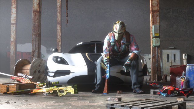 Mask man car hammer tools free wallpaper - medium preview image