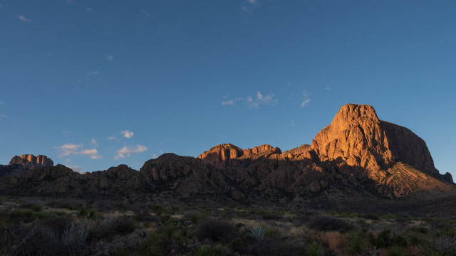 Mountain range clouds bushes fantasy free wallpaper - medium preview image