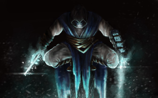 Man dark suit hands on free wallpaper - medium preview image