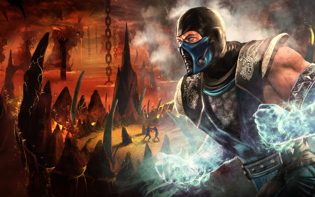 Man mask black outfit sword free wallpaper - medium preview image