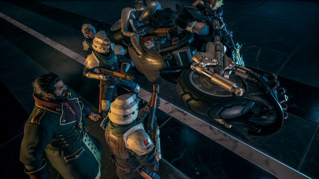 Dark military group motorcycle sci free wallpaper - medium preview image