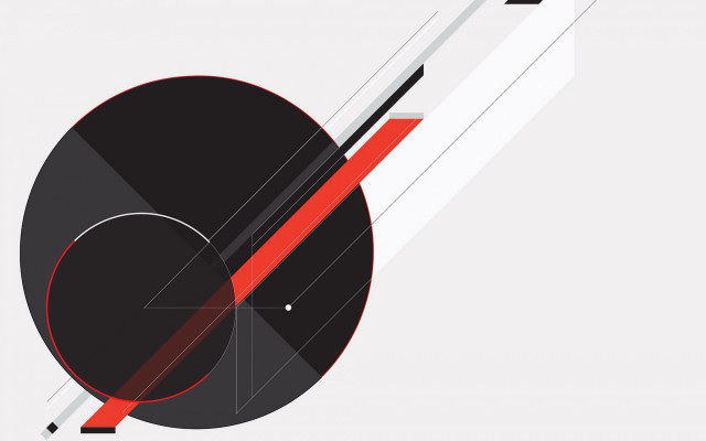 Black white poster red stripe free wallpaper - medium preview image