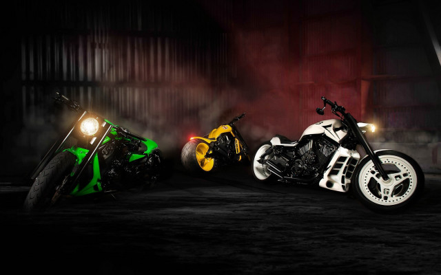 Motorcycles smoke neon digital lyco free wallpaper - medium preview image