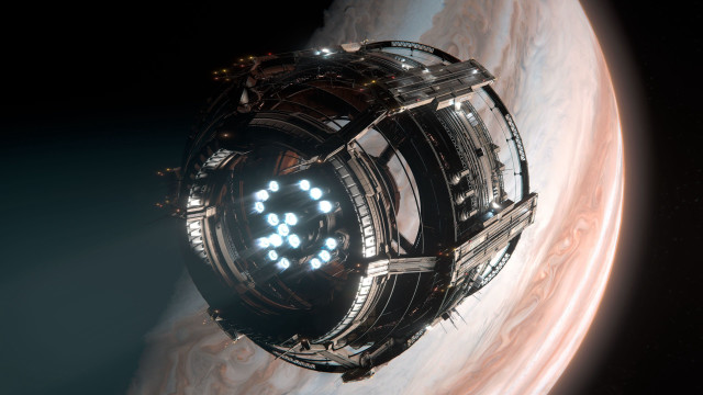 Space station planet bright light #5 free wallpaper - medium preview image