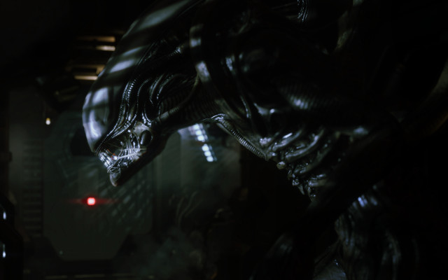 Alien red light black forest free wallpaper - medium preview image