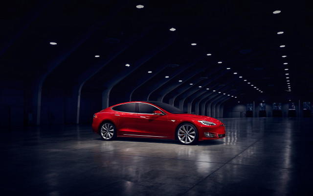 Red car dark room white #3 free wallpaper - medium preview image