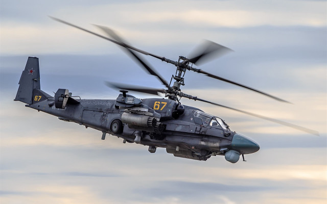 Helicopter cloudy sky propellers cobra free wallpaper - medium preview image