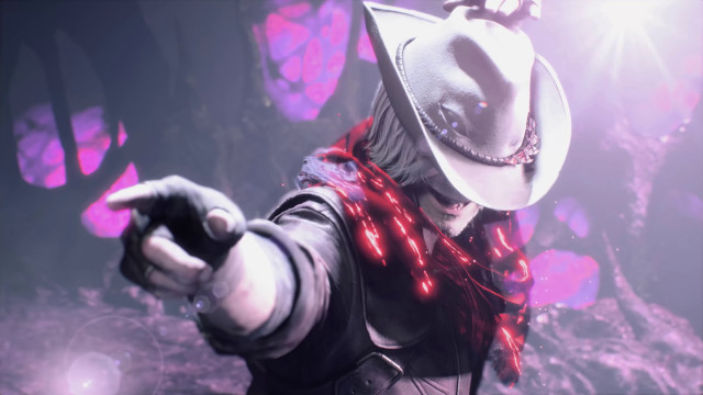 Man hat pointing light moon free wallpaper - medium preview image