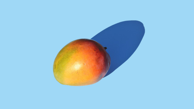 Mango blue sky shadow food free wallpaper - medium preview image