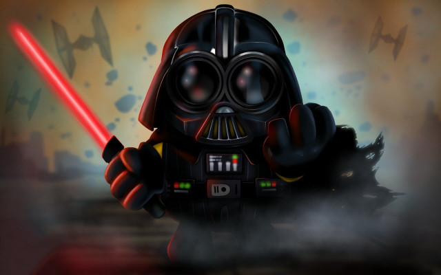 Star wars cartoon helmet saber free wallpaper - medium preview image