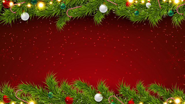 Christmas background ornaments lights reindeer free wallpaper - medium preview image