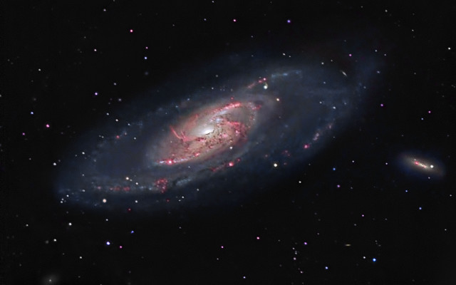 Colorful spiral space starfield galaxy free wallpaper - medium preview image