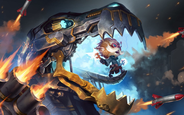 Dom qwek fire breathing mecha free wallpaper - medium preview image