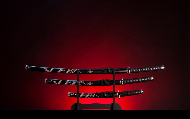 Skis stand red black background free wallpaper - medium preview image