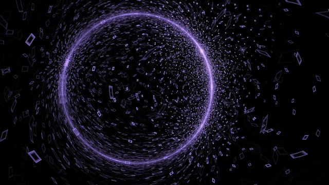 Purple circle musical notes night free wallpaper - medium preview image