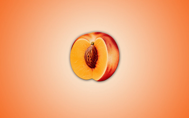 Peach half orange background massurrealism free wallpaper - medium preview image
