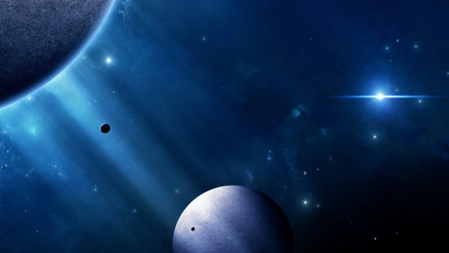 Space aurora astronaut moonlight galaxy free wallpaper - medium preview image