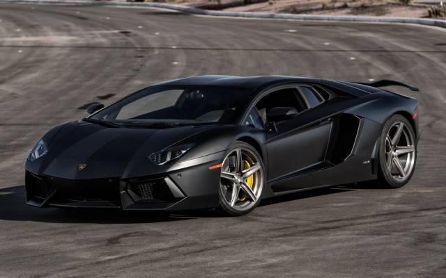 Black sports car race track #3 free wallpaper - medium preview image