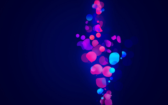 Blue background cross circles dots free wallpaper - medium preview image
