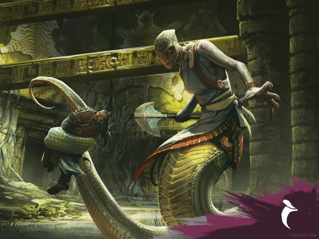 Man holding snake another man free wallpaper - medium preview image