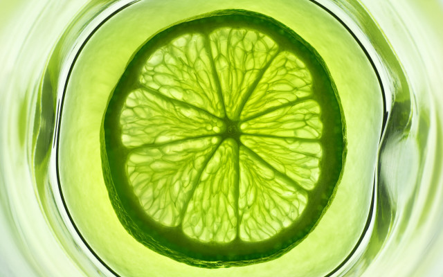 Lime slice glass water green free wallpaper - medium preview image