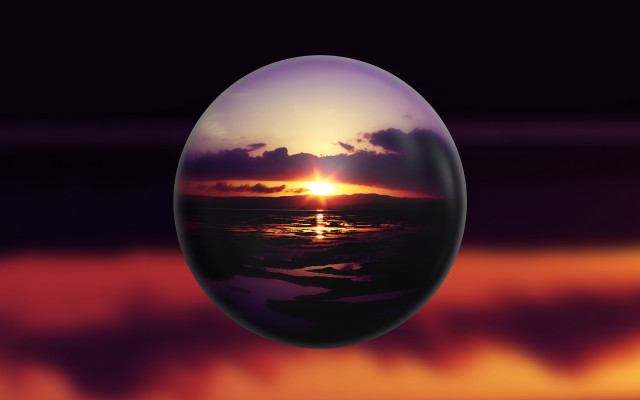 Sunset eggshell reflection fire moon free wallpaper - medium preview image