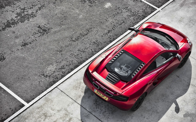Red sports car parking meter #2 free wallpaper - medium preview image