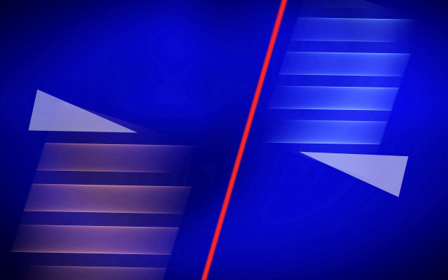 Blue red abstract arrows 3d free wallpaper - medium preview image