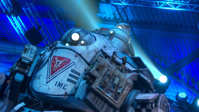 Futuristic robot largehead light face free wallpaper - medium preview image