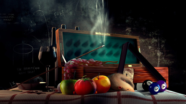 Teddy bear fruit trunk knife free wallpaper - medium preview image