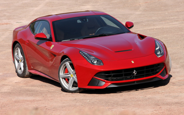 Red sports car parking lot #30 free wallpaper - medium preview image