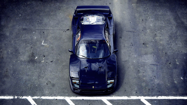 Blue car parking lot microscopic free wallpaper - medium preview image