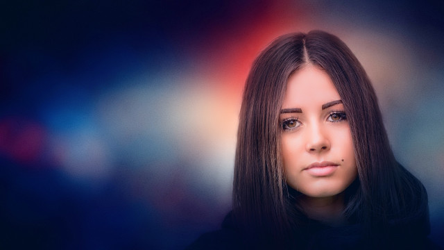 Alena aenami portrait serious black free wallpaper - medium preview image