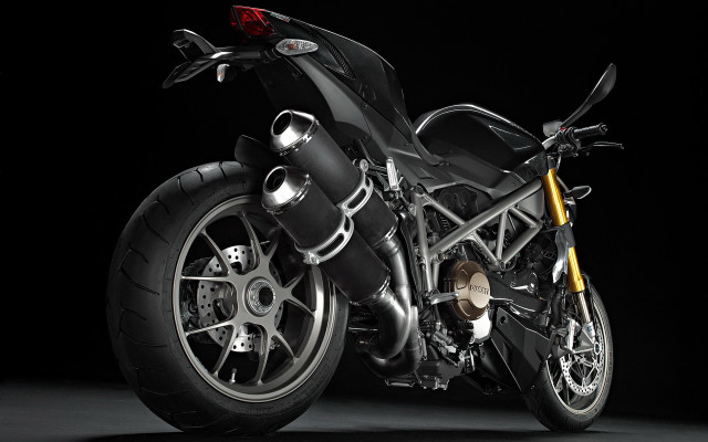 Motorcycle black background yellow taillight free wallpaper - medium preview image
