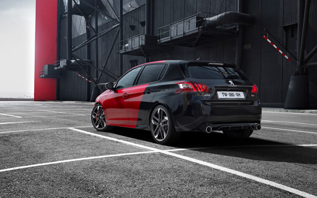 Black red car parking lot free wallpaper - medium preview image