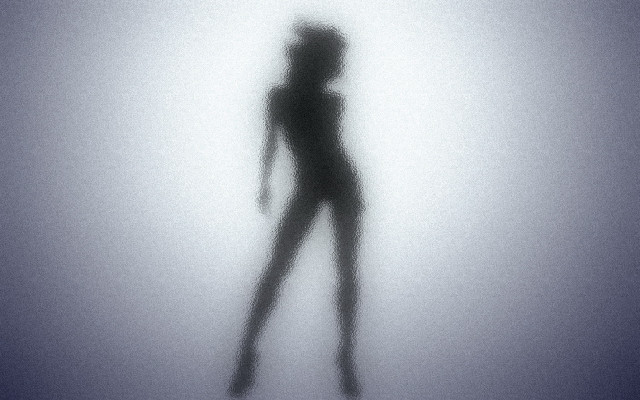 Woman fog skateboard shadow allenjones free wallpaper - medium preview image